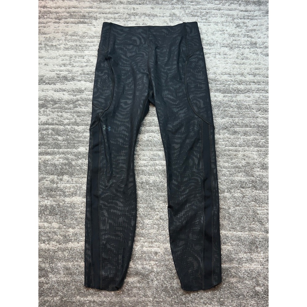 Under Armour Leggings Womens Medium Black Rush Compression Animal Print 1377060